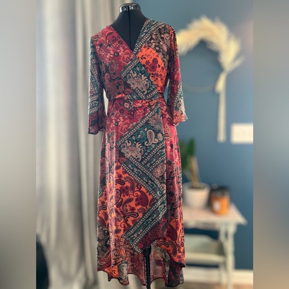 Spirit of Grace Boho Wrap Dress - Size XS